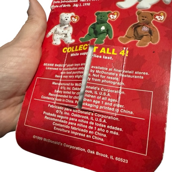 🧸 3/$15 | Maple the Bear Ty Beanie Baby 1999 McDonald’s Exclusive Open Flap - Picture 3 of 10